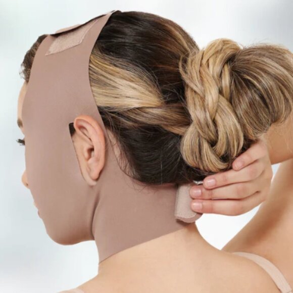 Post Surgery Compression Chin & Neck Face Lift Surgery Mask Wrap Bandage - Picture 2 of 3